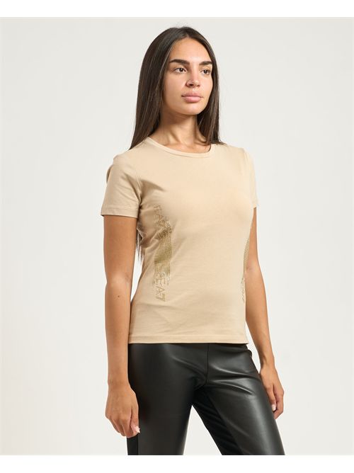 T-shirt donna EA7 con loghi strass EMPORIO ARMANI EA7 | 7W000521-AF12503U1046